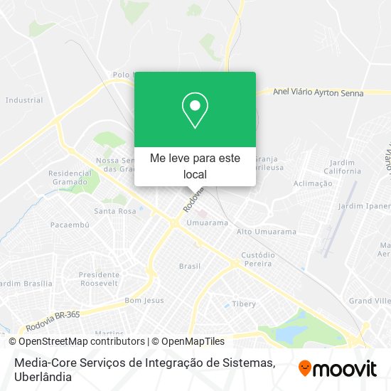 Media-Core Serviços de Integração de Sistemas mapa