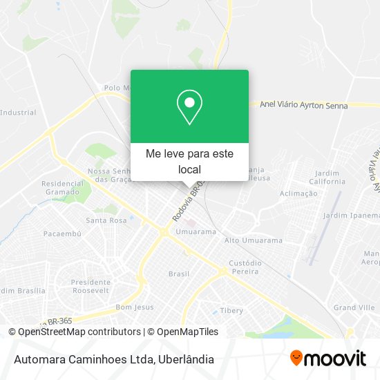 Automara Caminhoes Ltda mapa