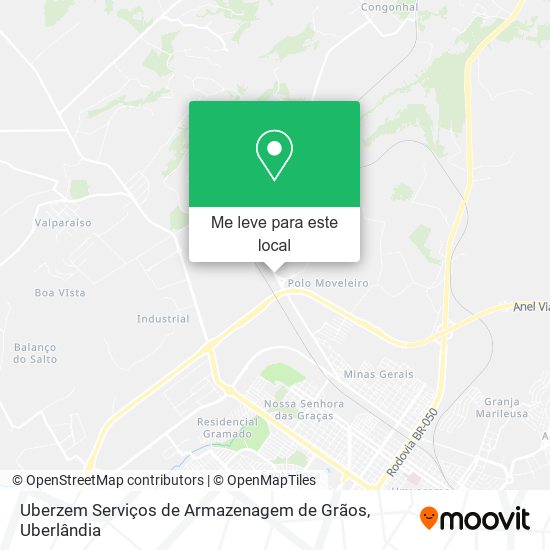 Uberzem Serviços de Armazenagem de Grãos mapa