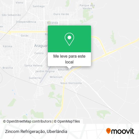 Zincom Refrigeração mapa