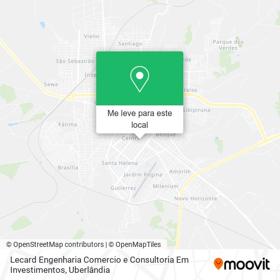 Lecard Engenharia Comercio e Consultoria Em Investimentos mapa