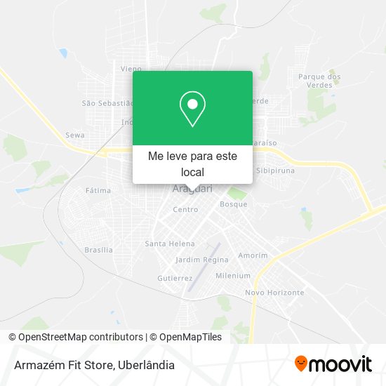 Armazém Fit Store mapa