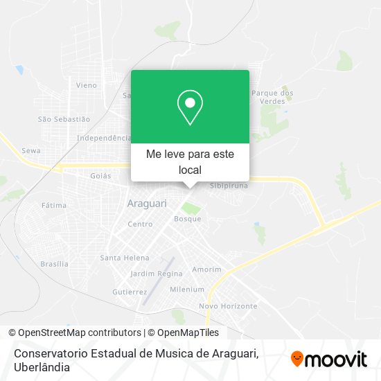 Conservatorio Estadual de Musica de Araguari mapa