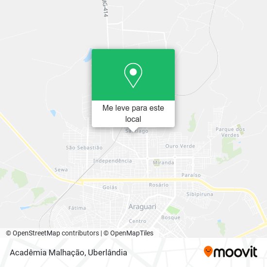 Acadêmia Malhação mapa
