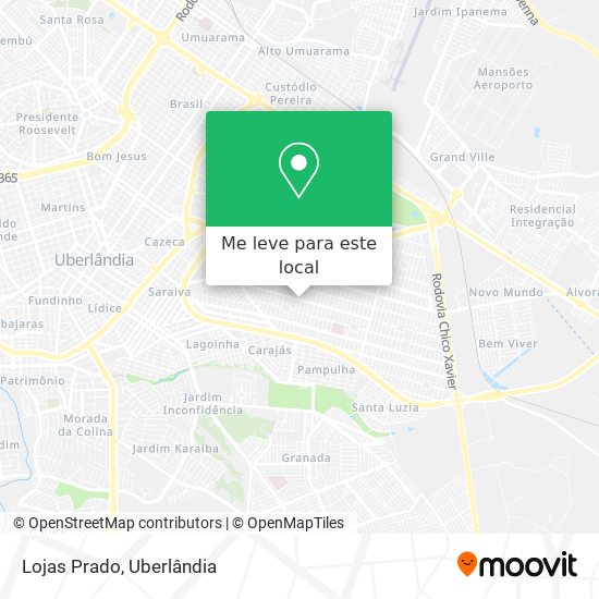 Lojas Prado mapa