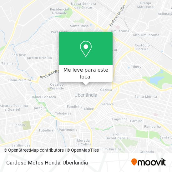 Cardoso Motos Honda mapa