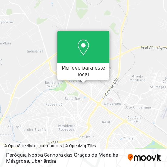 Paróquia Nossa Senhora das Graças da Medalha Milagrosa mapa