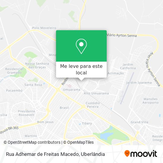 Rua Adhemar de Freitas Macedo mapa