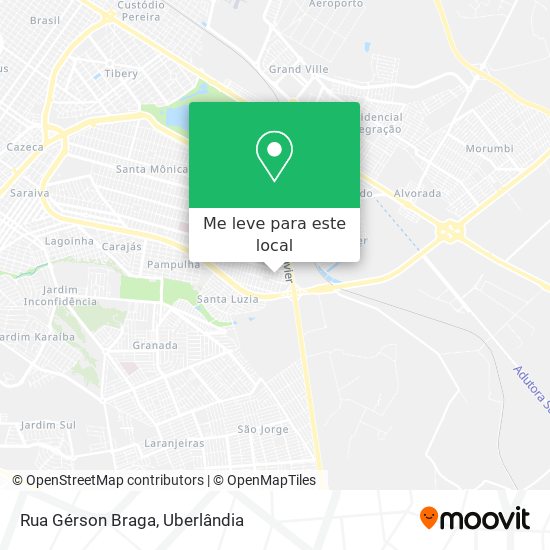 Rua Gérson Braga mapa