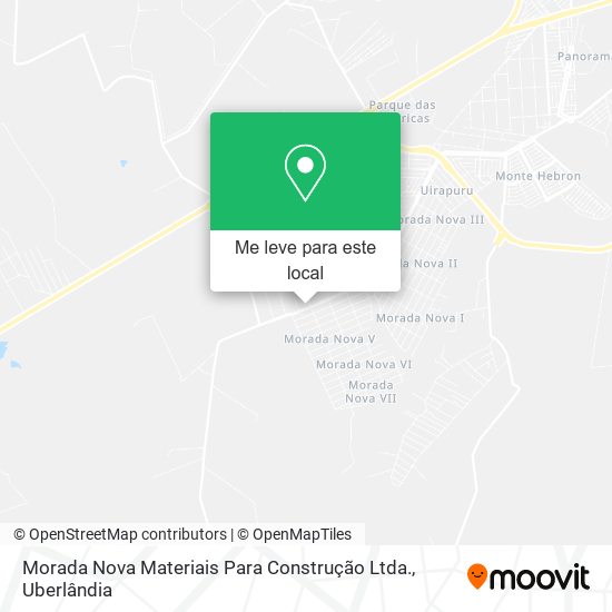 Morada Nova Materiais Para Construção Ltda. mapa