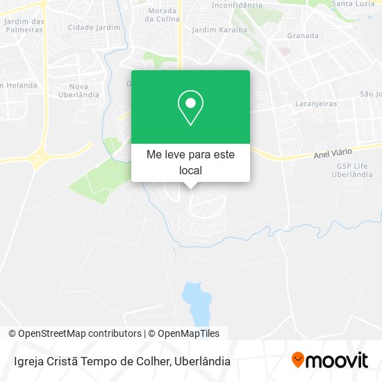 Igreja Cristã Tempo de Colher mapa