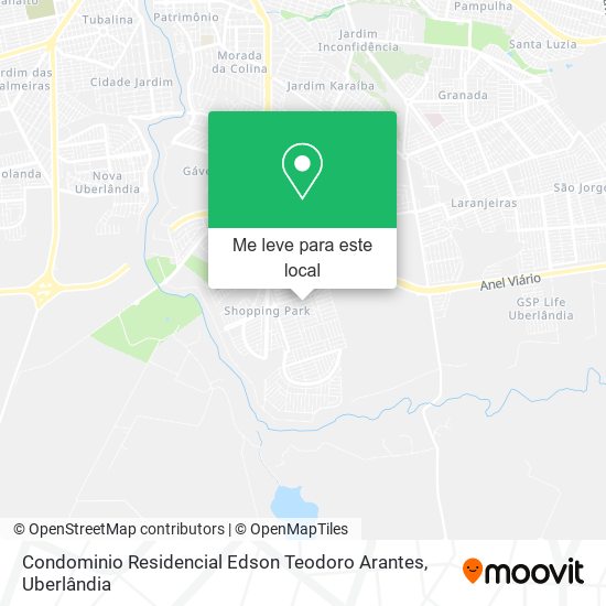 Condominio Residencial Edson Teodoro Arantes mapa