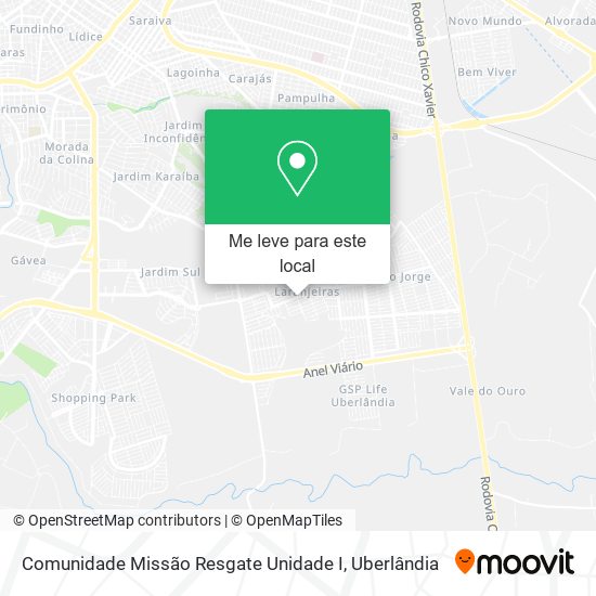 Comunidade Missão Resgate Unidade I mapa