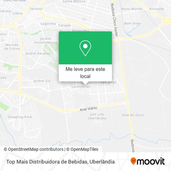 Top Mais Distribuidora de Bebidas mapa