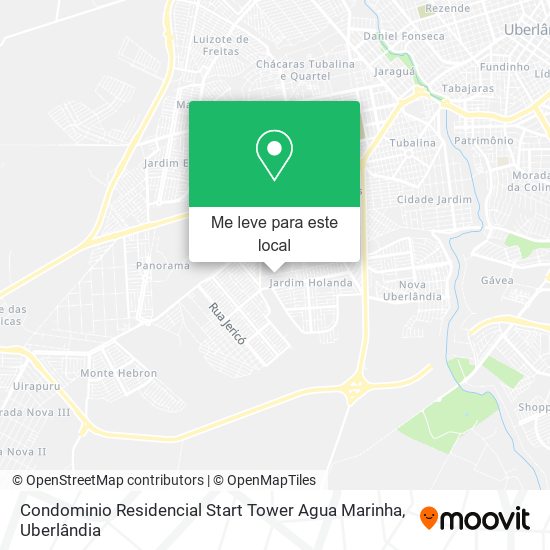 Condominio Residencial Start Tower Agua Marinha mapa