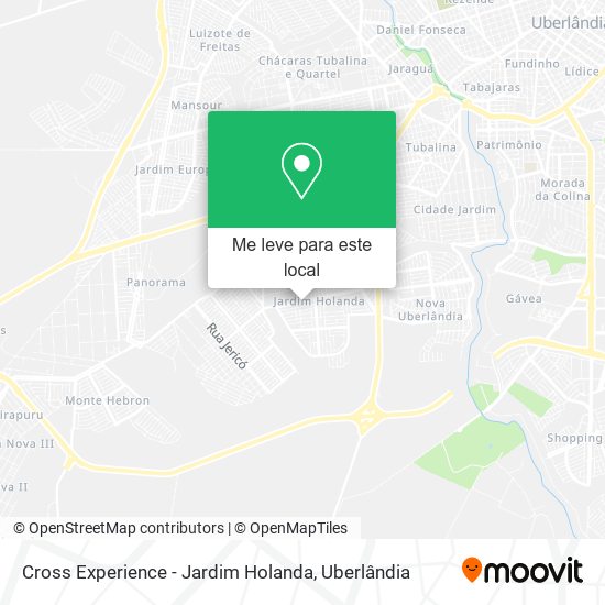 Cross Experience - Jardim Holanda mapa