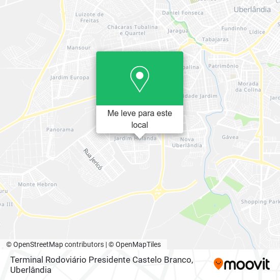 Terminal Rodoviário Presidente Castelo Branco mapa