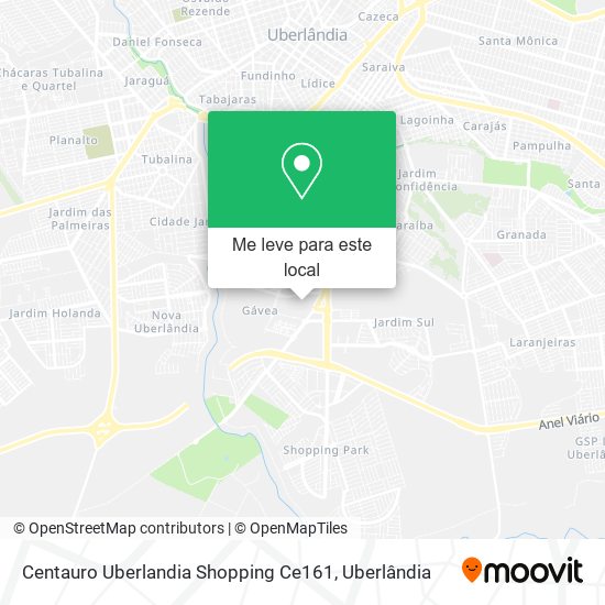 Centauro Uberlandia Shopping Ce161 mapa