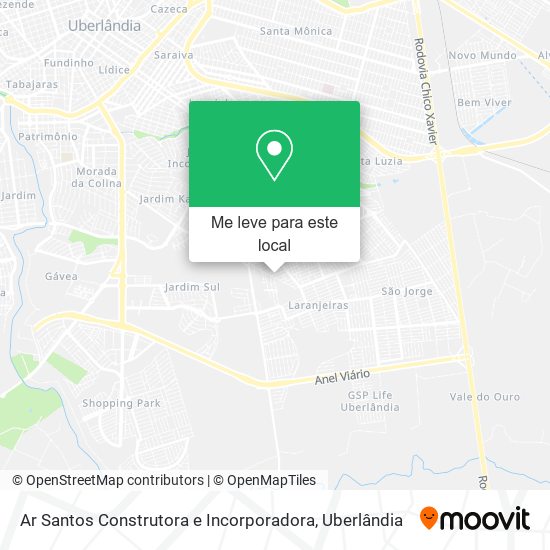 Ar Santos Construtora e Incorporadora mapa