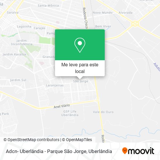 Adcn- Uberlândia - Parque São Jorge mapa