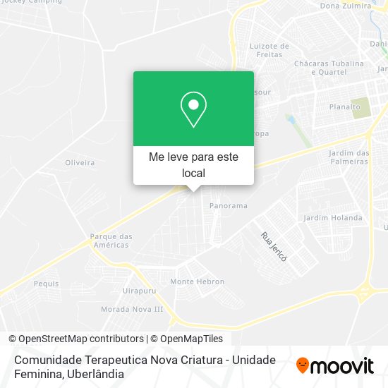 Comunidade Terapeutica Nova Criatura - Unidade Feminina mapa