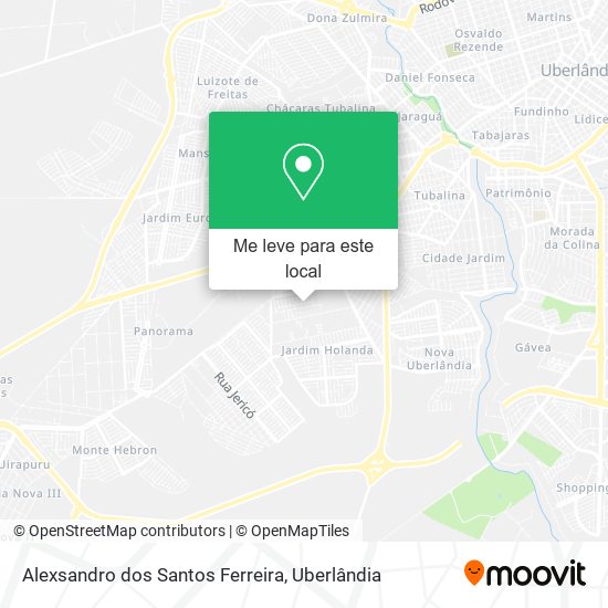 Alexsandro dos Santos Ferreira mapa
