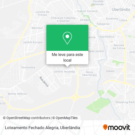 Loteamento Fechado Alegria mapa