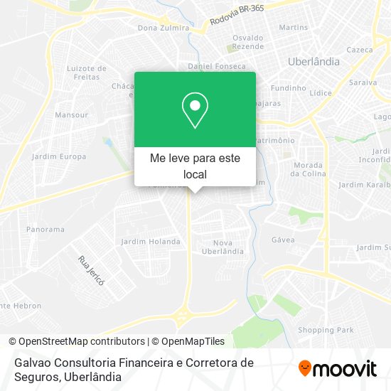 Galvao Consultoria Financeira e Corretora de Seguros mapa