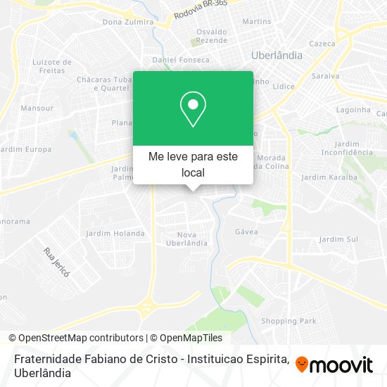 Fraternidade Fabiano de Cristo - Instituicao Espirita mapa