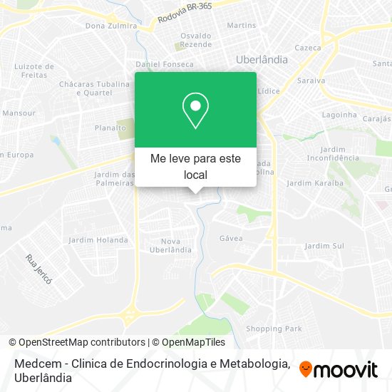 Medcem - Clinica de Endocrinologia e Metabologia mapa