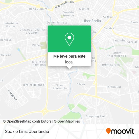 Spazio Lins mapa