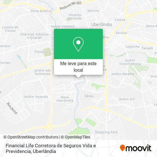 Financial Life Corretora de Seguros Vida e Previdencia mapa