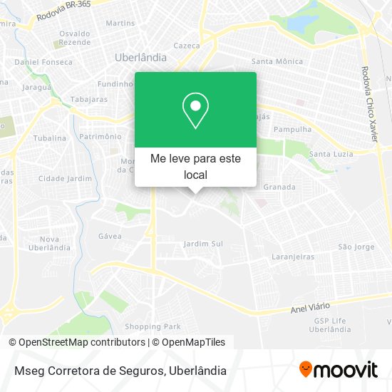 Mseg Corretora de Seguros mapa