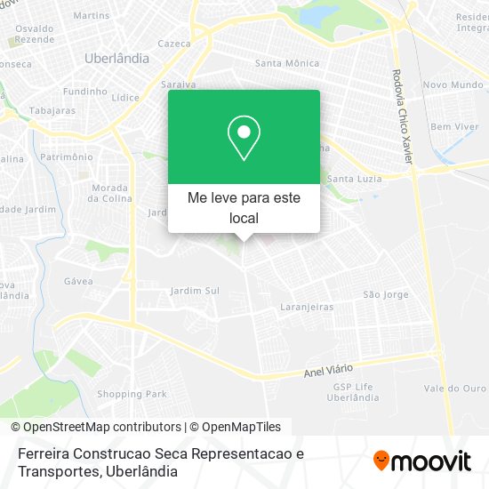 Ferreira Construcao Seca Representacao e Transportes mapa