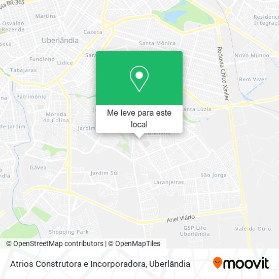 Atrios Construtora e Incorporadora mapa