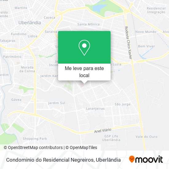 Condominio do Residencial Negreiros mapa