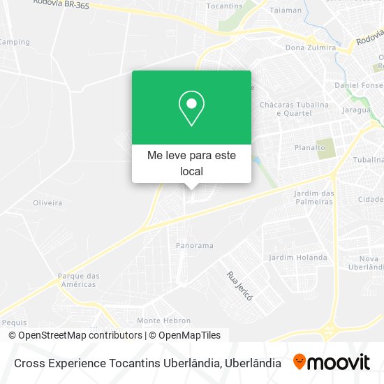 Cross Experience Tocantins Uberlândia mapa