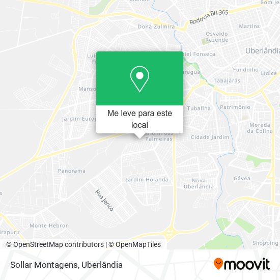 Sollar Montagens mapa