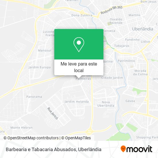 Barbearia e Tabacaria Abusados mapa