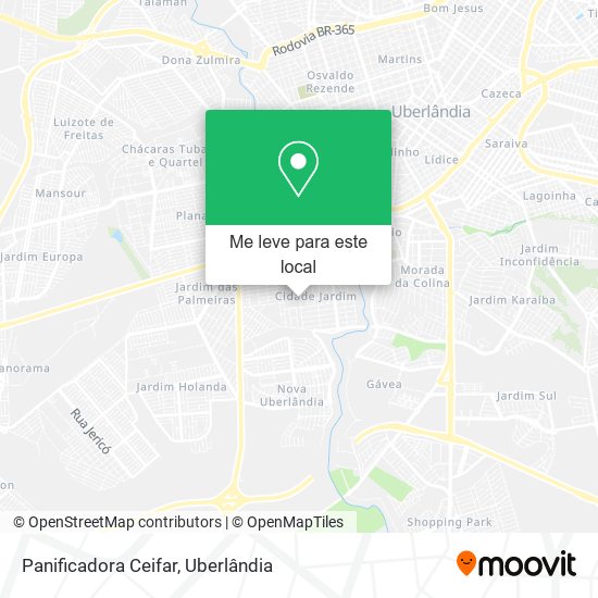 Panificadora Ceifar mapa