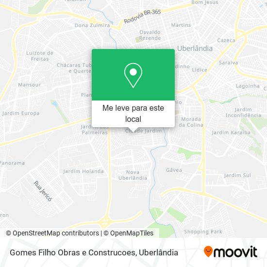 Gomes Filho Obras e Construcoes mapa