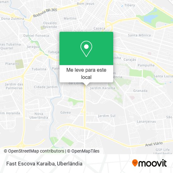 Fast Escova Karaiba mapa