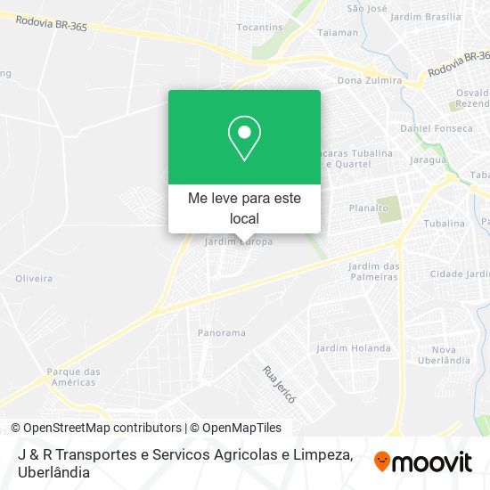 J & R Transportes e Servicos Agricolas e Limpeza mapa