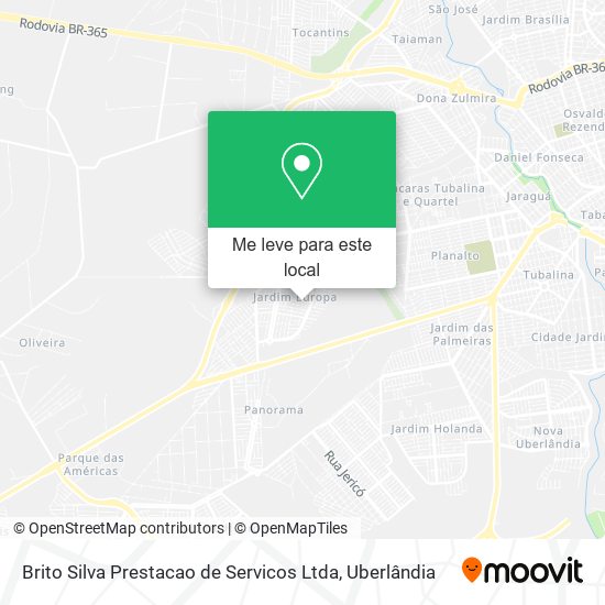 Brito Silva Prestacao de Servicos Ltda mapa