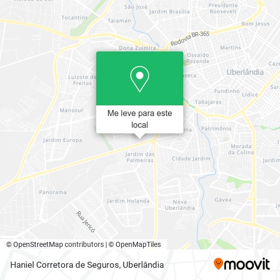 Haniel Corretora de Seguros mapa