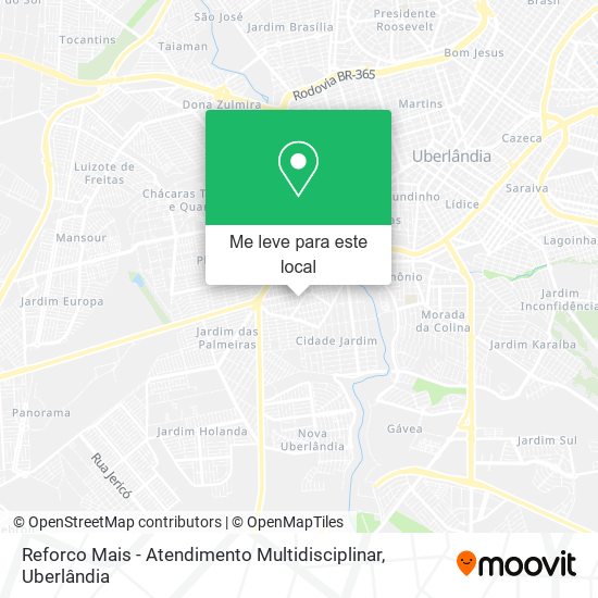 Reforco Mais - Atendimento Multidisciplinar mapa