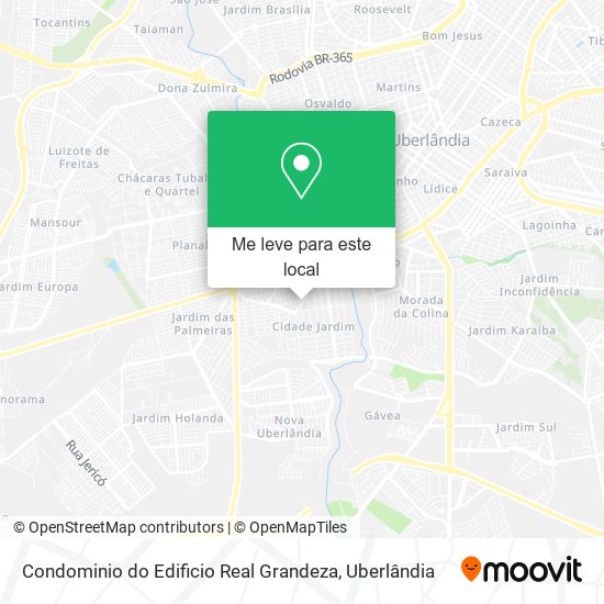 Condominio do Edificio Real Grandeza mapa