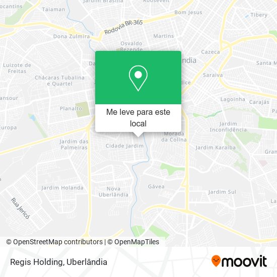 Regis Holding mapa
