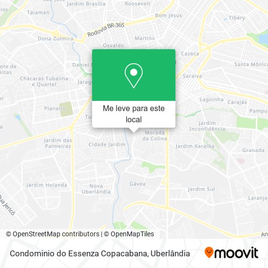 Condominio do Essenza Copacabana mapa