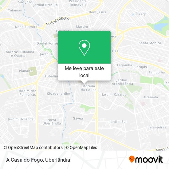 A Casa do Fogo mapa